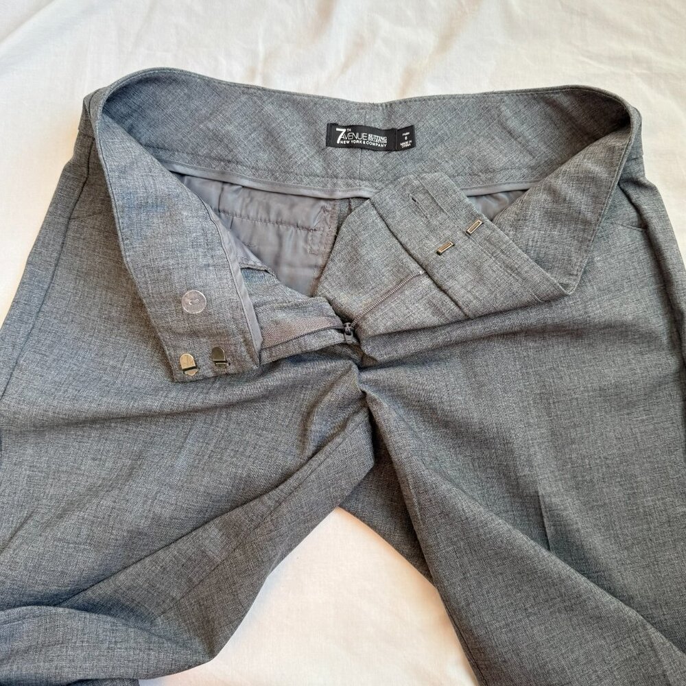 NY&Co 7th Avenue Suiting Collection – Petite 6 – Gray Dress Pants - Picture 3 of 6